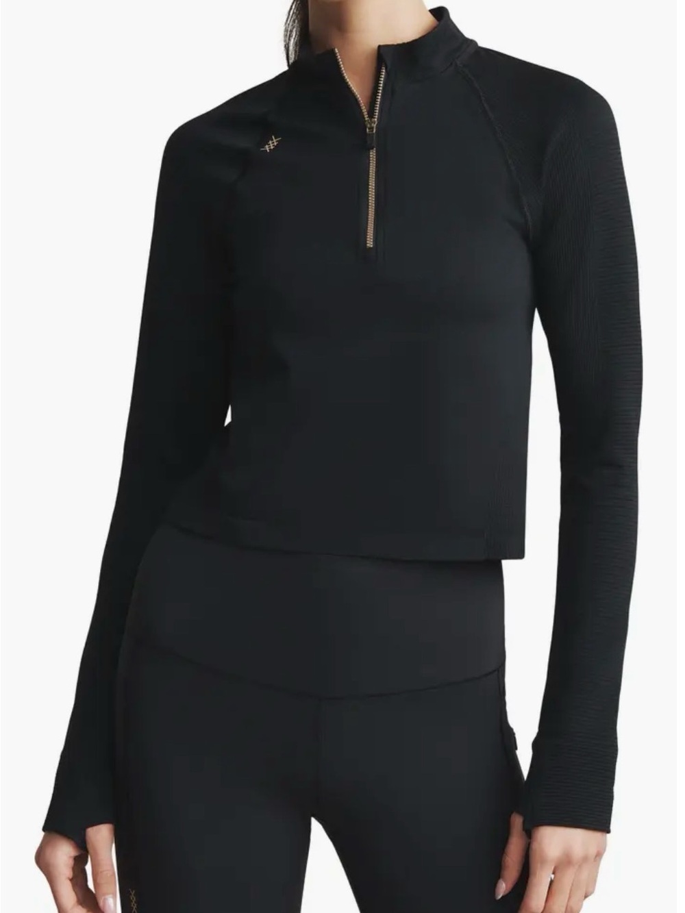 Rhone Breakaway Seamless 1/4 Zip Black Medium